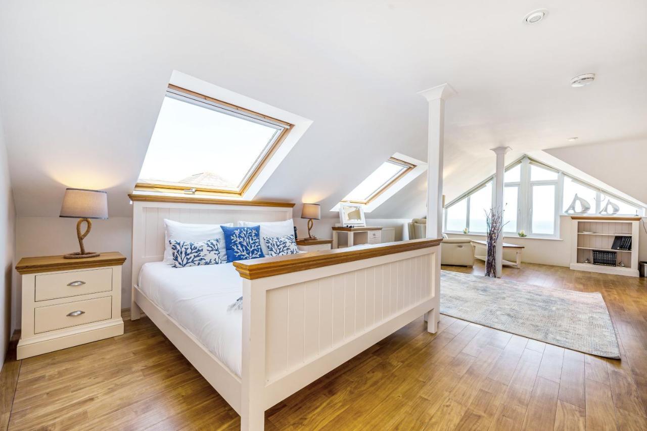 Carbis Bay - Luxury 3 Bed Penthouse Apartment With Sea Views Parking Sauna Balcony Esterno foto
