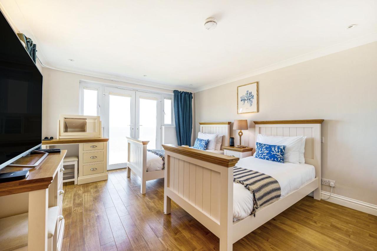 Carbis Bay - Luxury 3 Bed Penthouse Apartment With Sea Views Parking Sauna Balcony Esterno foto