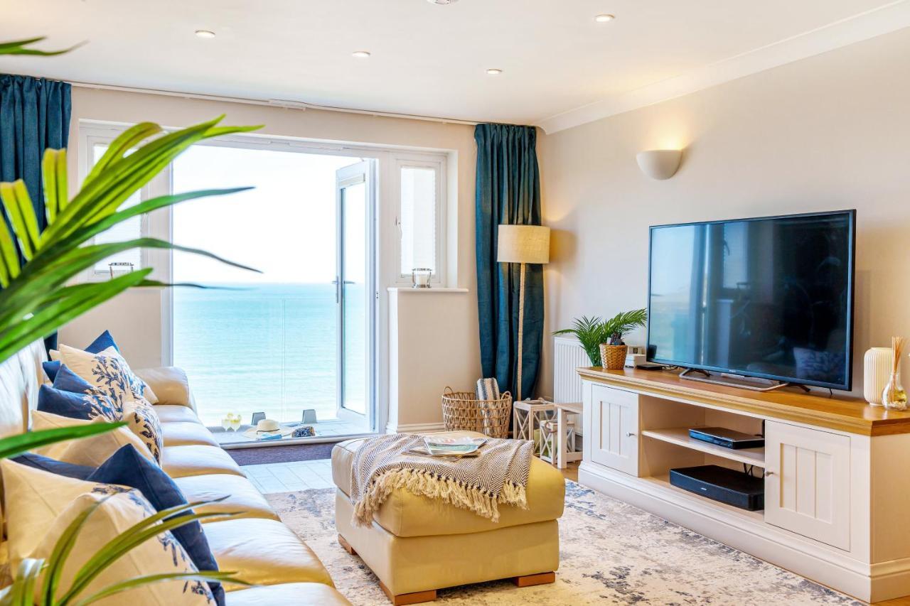 Carbis Bay - Luxury 3 Bed Penthouse Apartment With Sea Views Parking Sauna Balcony Esterno foto