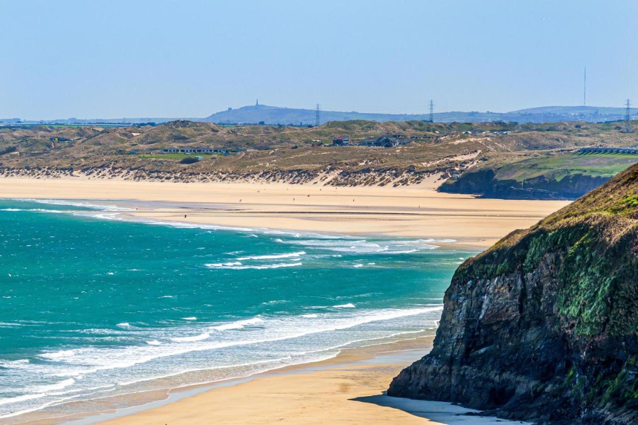 Carbis Bay - Luxury 3 Bed Penthouse Apartment With Sea Views Parking Sauna Balcony Esterno foto