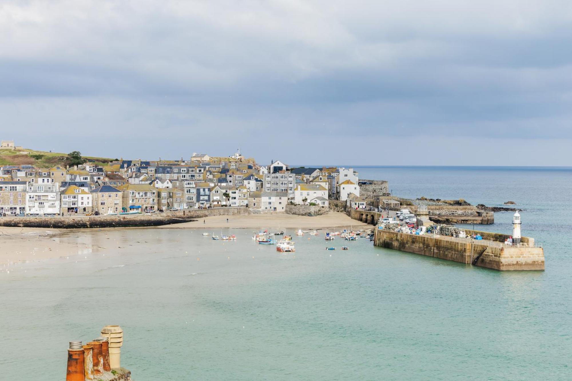 Carbis Bay - Luxury 3 Bed Penthouse Apartment With Sea Views Parking Sauna Balcony Esterno foto