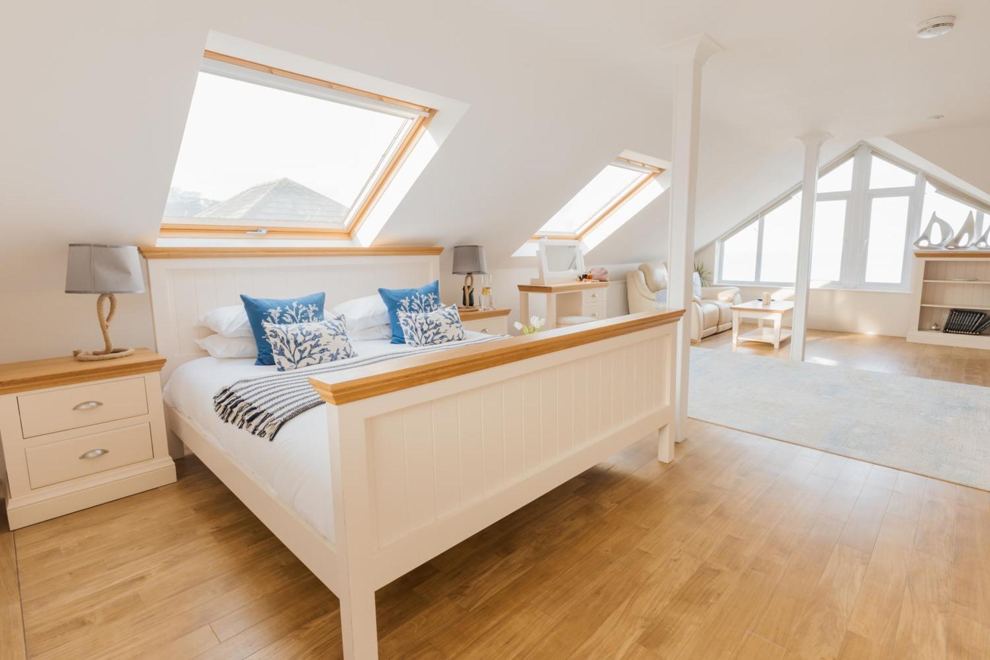 Carbis Bay - Luxury 3 Bed Penthouse Apartment With Sea Views Parking Sauna Balcony Esterno foto