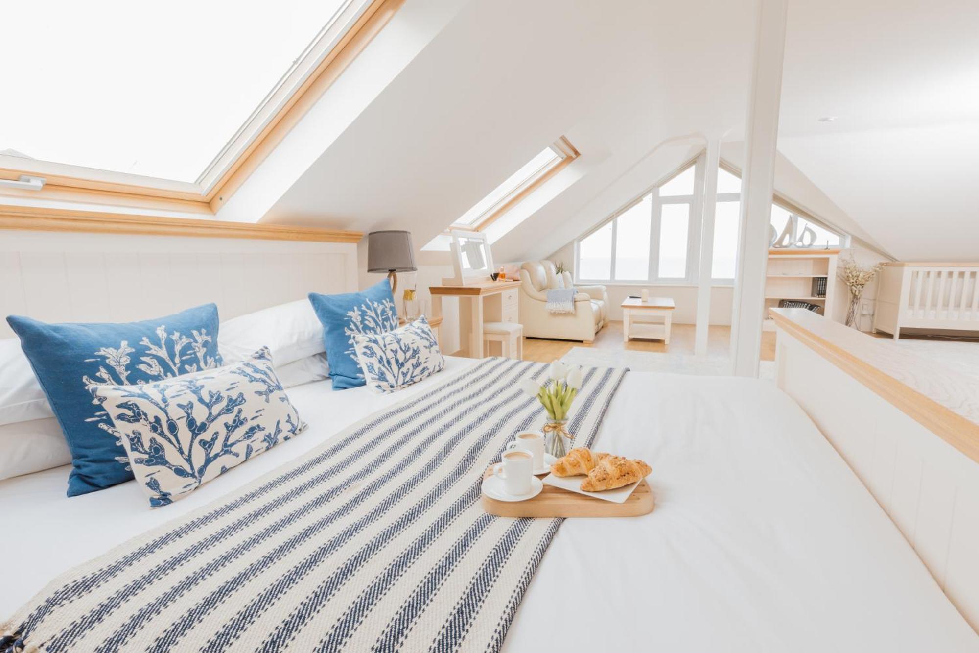 Carbis Bay - Luxury 3 Bed Penthouse Apartment With Sea Views Parking Sauna Balcony Esterno foto
